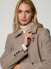 Bild von Mantel mit Kunstpelz