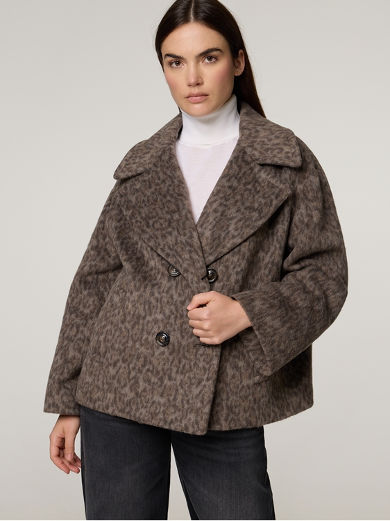 Bild von Oversized Jacke im Leo-Look