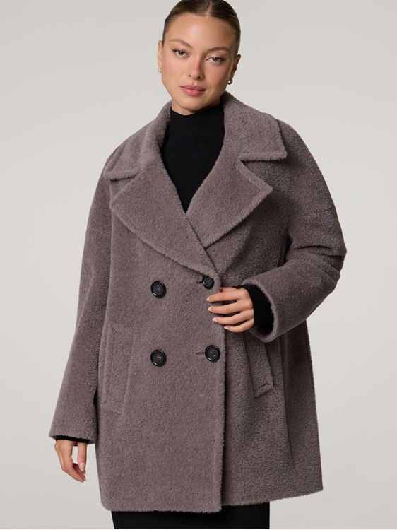 Bild von Wollmantel aus Alpaka-Mix