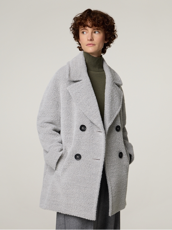 Image sur Manteau en laine avec alpaga