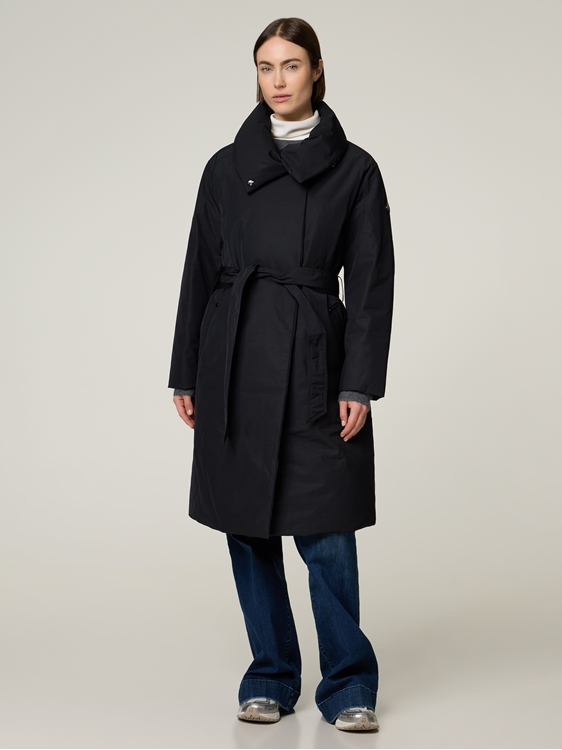 Bild von Daunenmantel mit Gürtel