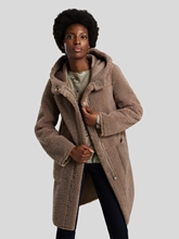 Bild von Reversible Mantel aus Kunstfell