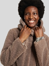 Bild von Reversible Mantel aus Kunstfell