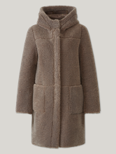 Bild von Reversible Mantel aus Kunstfell