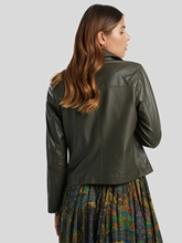 Image sur Veste cuir effet motard