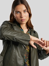 Image sur Veste cuir effet motard