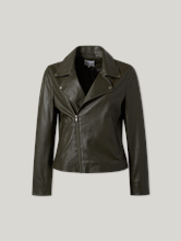 Image sur Veste cuir effet motard