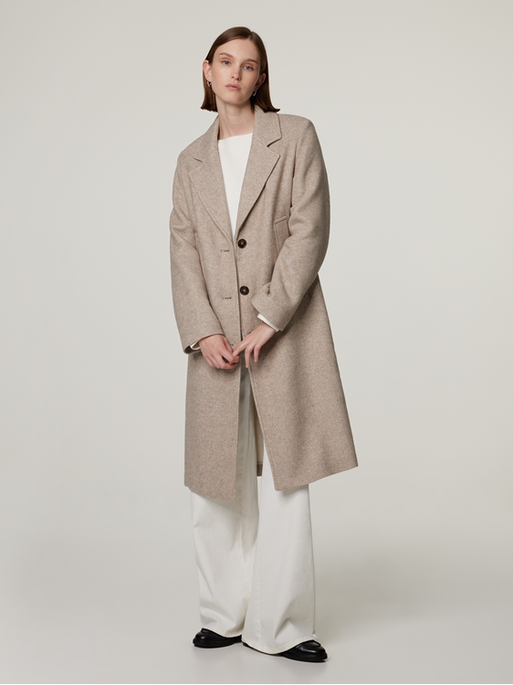 Image sur Manteau en laine avec motifs