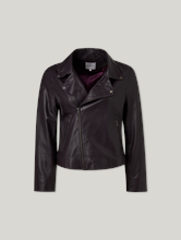 Image sur Veste en cuir au look biker