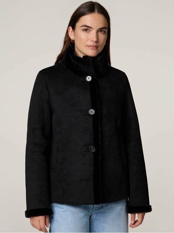 Bild von Jacke mit Kunstfell