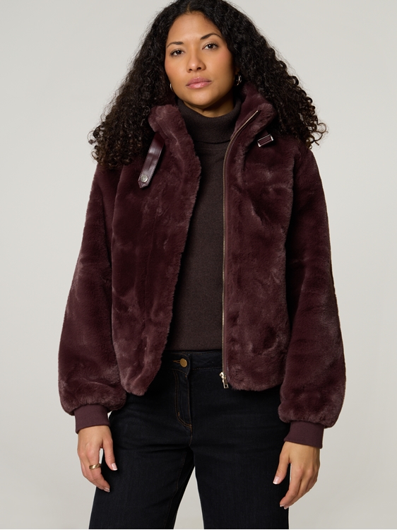 Image sur Veste en fausse fourrure