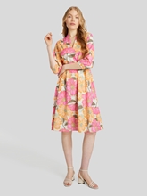 Image sur Robe midi imprimé allover