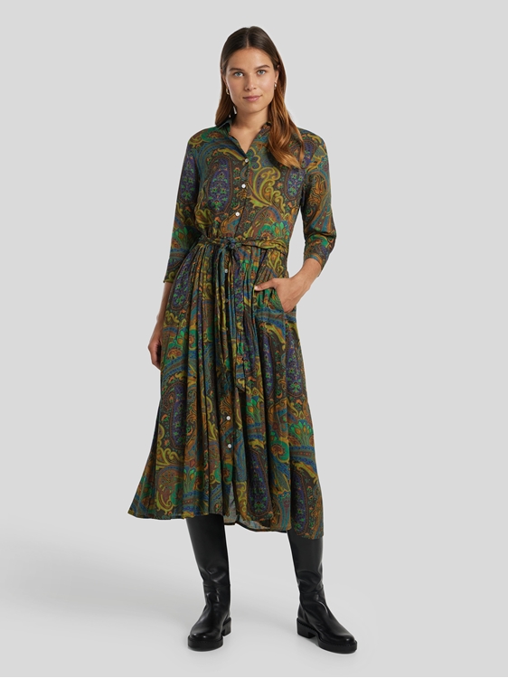 Bild von Maxikleid aus Viskose mit Gurt