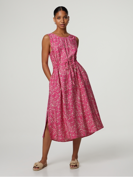 Image sur Robe midi imprimé allover