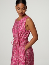 Image sur Robe midi imprimé allover