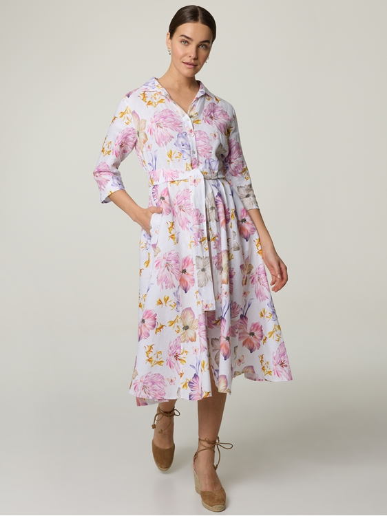 Image sur Robe midi en lin