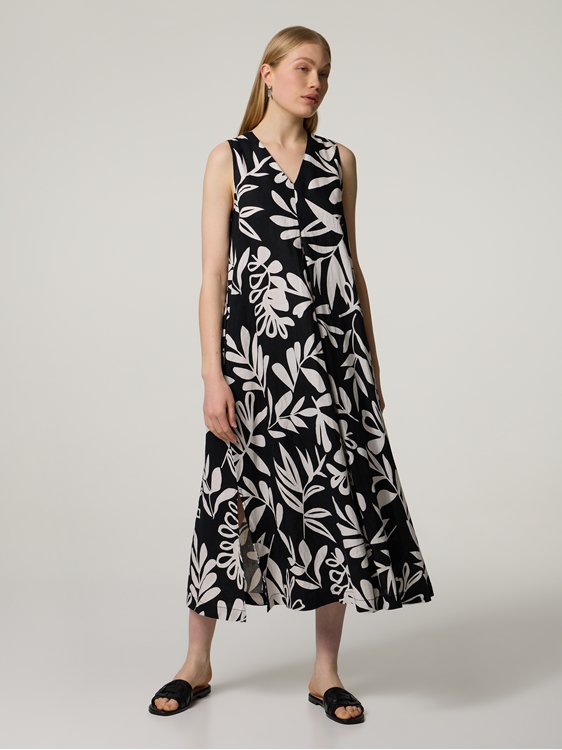 Image sur Robe midi en lin