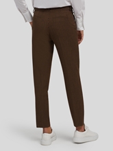 Image sur Pantalon business motif à carreaux MARON