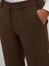 Image sur Pantalon business motif à carreaux MARON