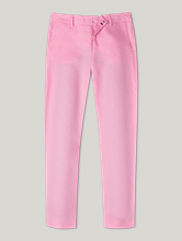 Image sur Pantalon lin jambe droite