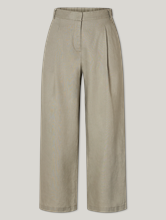 Image sur Pantalon coupe large en lin