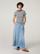 Image sur Jupe midi en denim HANNAH