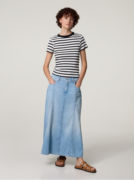 Image sur Jupe midi en denim HANNAH