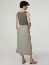 Bild von Midijupe aus Leinen