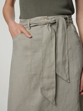 Bild von Midijupe aus Leinen