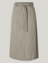 Bild von Midijupe aus Leinen