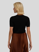 Image sur Top maille manches courtes