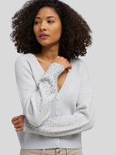 Bild von Strickjacke mit Strasssteinen