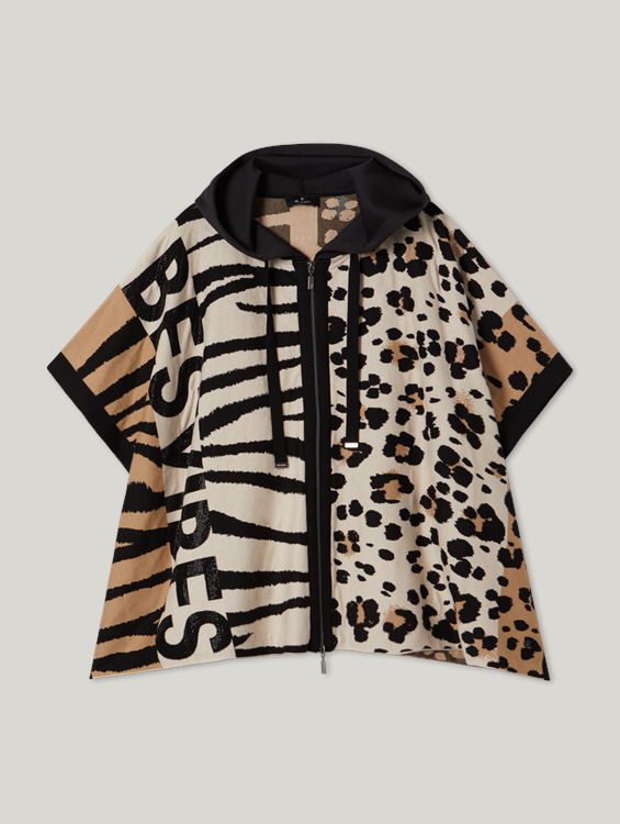 Bild von Poncho mit Reissverschluss