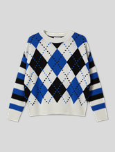Bild von Pullover mit Rauten-Musterung