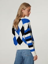 Image sur Pullover motif losanges