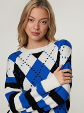 Image sur Pullover motif losanges