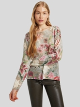 Image sur Pull imprimé floral