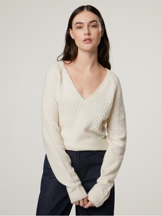 Bild von Pullover mit Wolle