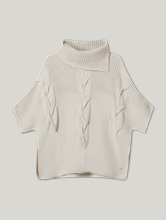 Bild von Strickponcho aus Baumwolle