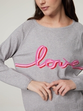 Image sur Pull en maille de coton