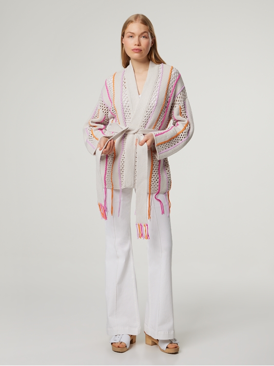 Bild von Strickjacke mit Baumwolle