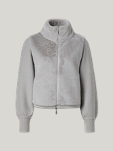 Bild von Strickjacke mit Fake Fur