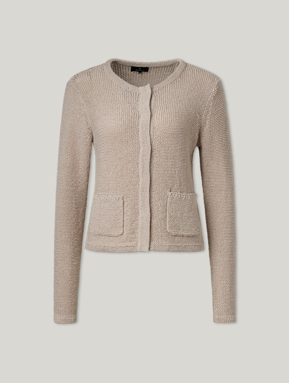Bild von Strickjacke aus Baumwolle
