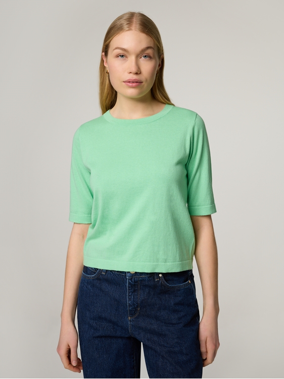 Bild von Strickshirt mit Seide