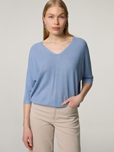 Image sur T-shirt en tricot avec paillettes