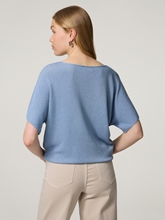 Image sur T-shirt en tricot avec détails en lurex