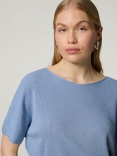 Image sur T-shirt en tricot avec détails en lurex