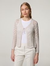 Bild von Strickjacke mit Lurexdetails