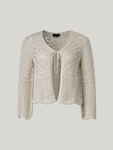 Bild von Strickjacke mit Lurexdetails