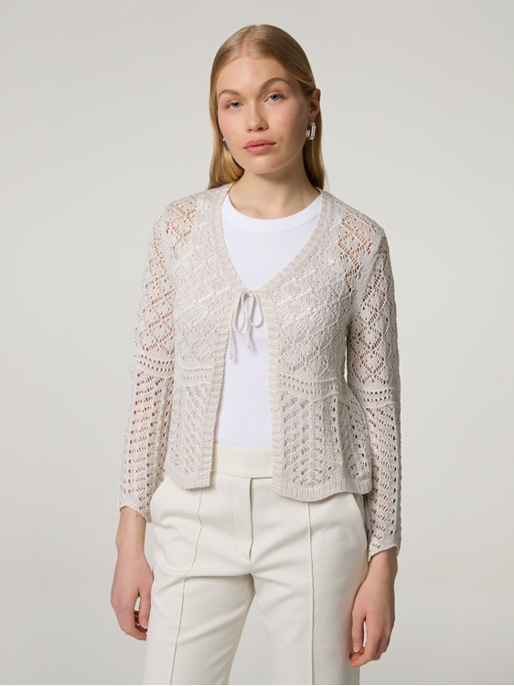 Image sur Veste en tricot avec détails en lurex